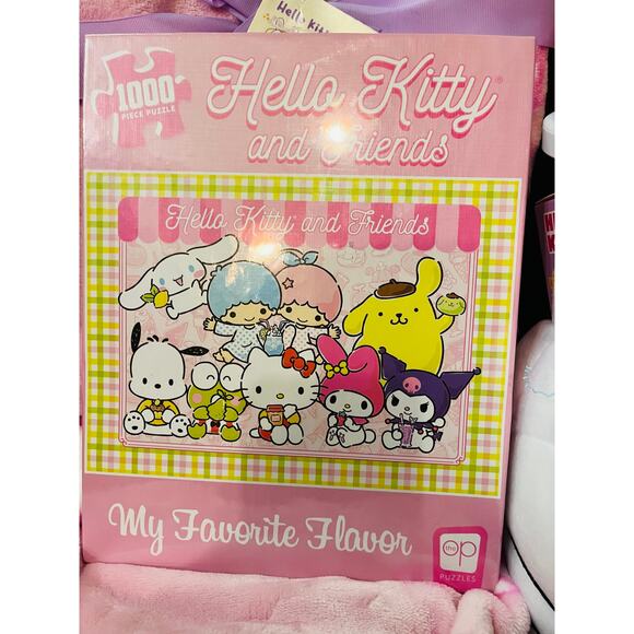 Hello Kitty bundle plush Easter basket with 6070 Easter throw 1000 piece puzzle - Picture 7 of 9